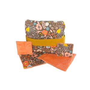 Pochette démaquillage – 10 lingettes + 10 carrés démaquillants yeux