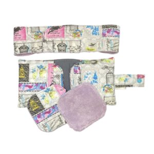 Pochette + bandeau démaquillant + 8 lingettes